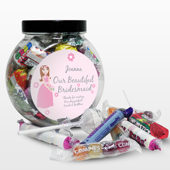 Bridesmaid Sweets Jar